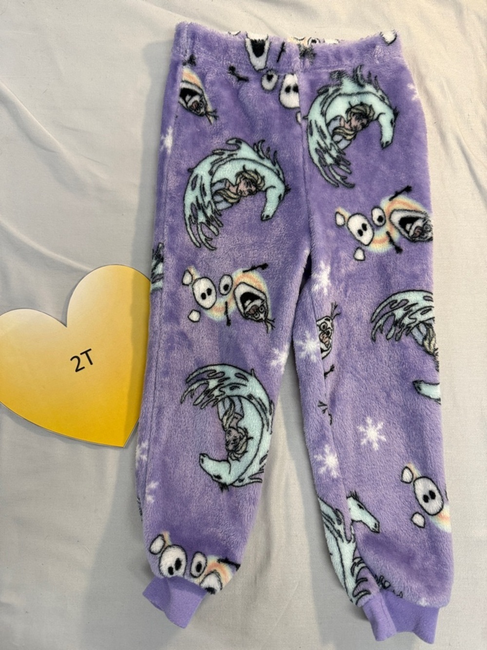 Disney  - Frozen - Fuzzy Fleece Joggers. Size XXS (2/3)